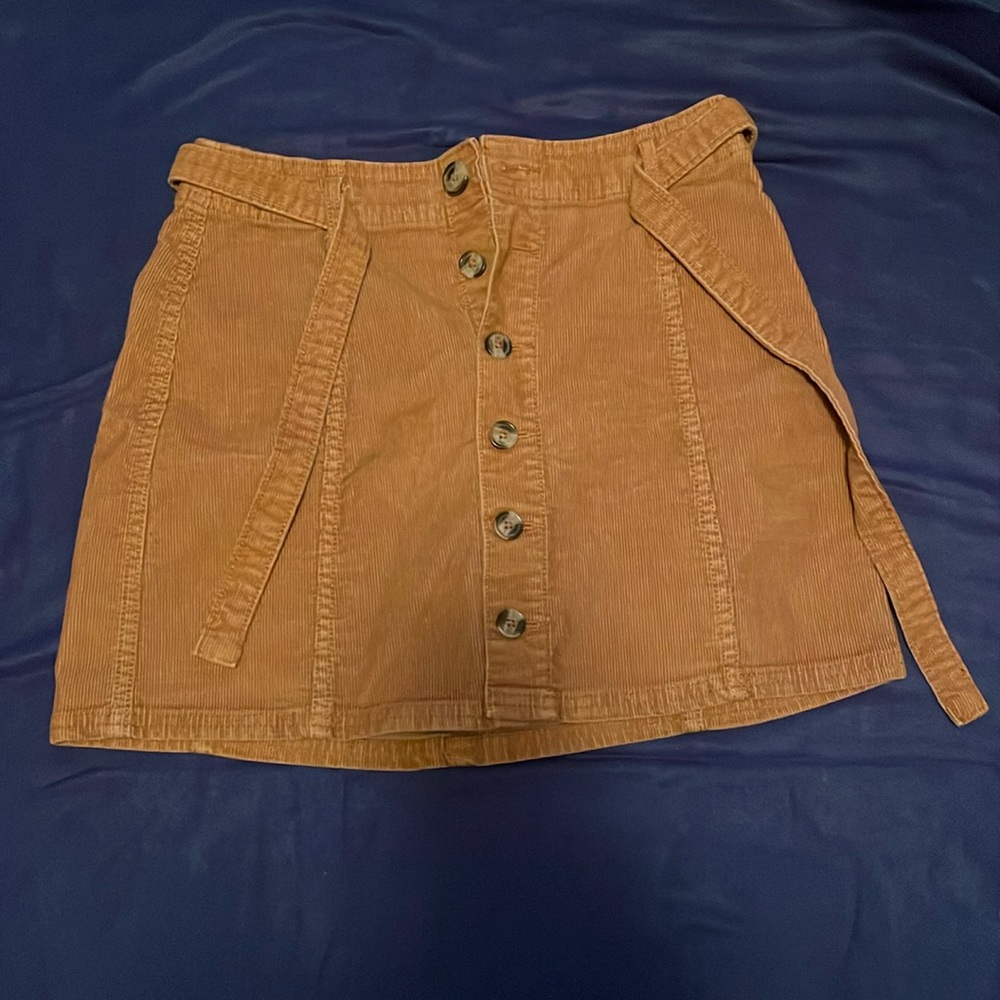 American Eagle corduroy mini skirt, Size 00, rusty orangish